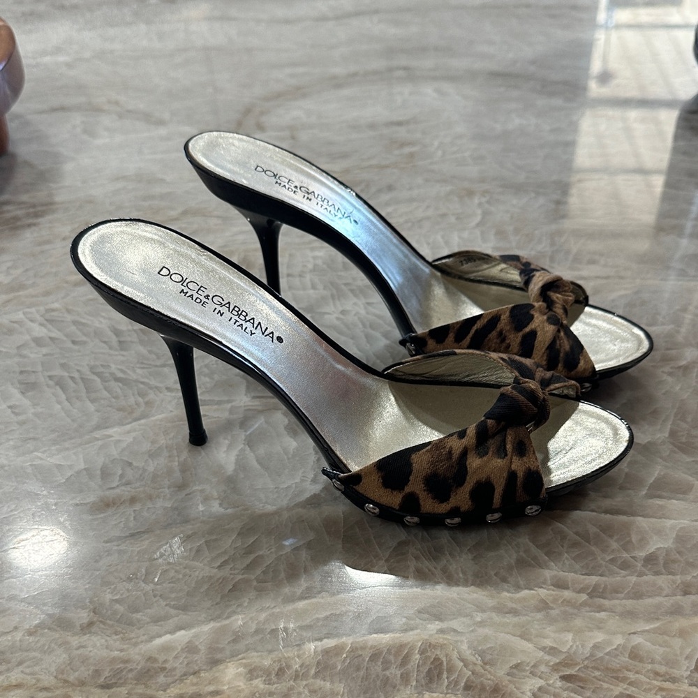 Dolce & Gabbana Brown Leopard Heels